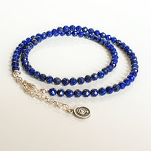 Load image into Gallery viewer, Lazurite Silver 925 Necklace "Wisdom" - Petit Secret