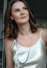 Load image into Gallery viewer, Kianito A+ iš Brazilijos, prabangaus sidabro kaklo vėrinio ir apyrankės rinkinys "Pakylėjimas"