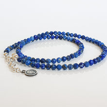 Load image into Gallery viewer, Set of Lazurite Silver 925 Necklace and Bracelet "Wisdom" - Petit Secret