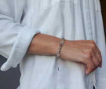 Load image into Gallery viewer, Herkimerio deimanto sidabro 925 apyrankė moterims "Šviesa"