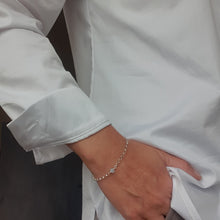 Load image into Gallery viewer, Link Chain Aquamarine Stone Bracelet for Women's 2023