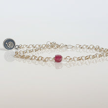 Load image into Gallery viewer, Delikati rausvojo turmalino A+ sidabro 925 apyrankė "Harmonija"