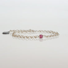 Load image into Gallery viewer, Delikati rausvojo turmalino A+ sidabro 925 apyrankė "Harmonija"