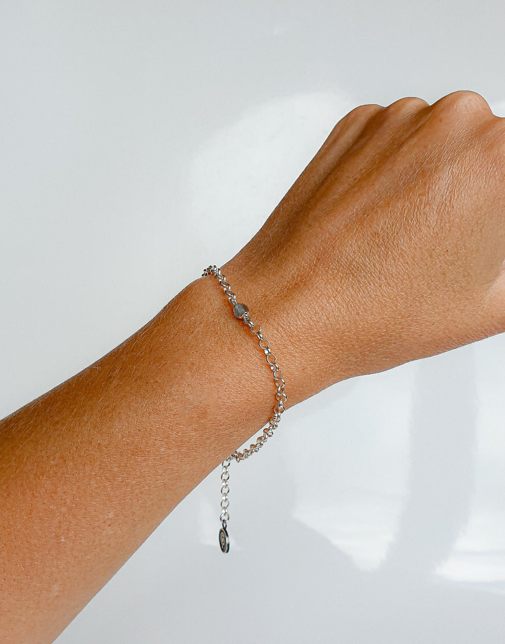 Labradorite Silver 925 Bracelet for Women "The Guardian"