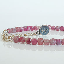 Load image into Gallery viewer, Purple Tourmaline Stone Silver Bracelet for Women's Fashion 2023