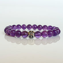 Load image into Gallery viewer, Amethyst A+ Silver Bracelet "Magic of The Universe"
