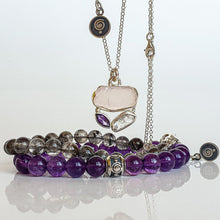 Load image into Gallery viewer, Amethyst A+ Silver Bracelet "Magic of The Universe"