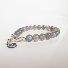 Load image into Gallery viewer, Labradorite AAA+ Silver 925 Bracelet for Women "The Guardian" - 8 mm
