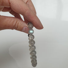 Load image into Gallery viewer, Labradorite AAA+ Silver 925 Bracelet for Women "The Guardian" - 8 mm