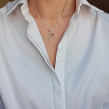 Load image into Gallery viewer, Elegant Red Garnet Silver 925 Necklace Pendant "Vitality"