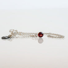 Load image into Gallery viewer, Elegant Red Garnet Silver 925 Necklace Pendant "Vitality"
