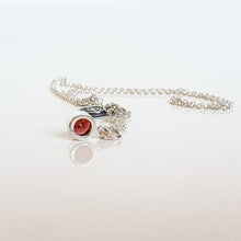 Load image into Gallery viewer, Elegant Red Garnet Silver 925 Necklace Pendant "Vitality"