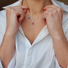 Load image into Gallery viewer, Elegant Red Garnet Silver 925 Necklace Pendant "Vitality"