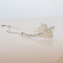 Load image into Gallery viewer, Set of Topaz Silver Necklace and Bracelet for Women "Wind of Change"