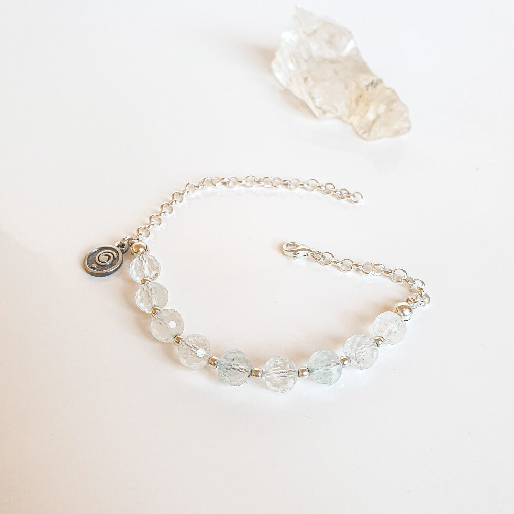 Topaz Silver Bracelet for Women "Wind of Change"
