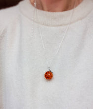 Load image into Gallery viewer, Cognac Amber Silver 925 Long  Necklace for Women "Sun Stories"