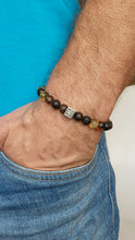 Load image into Gallery viewer, Amber Silver 925 Bracelet 8 mm - Vytis - "Sun Stories"