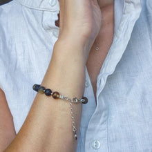 Load image into Gallery viewer, Baltijos gintaro sidabro 925 apyrankė moterims 8 mm - universalaus dydžio - "Saulės istorijos"