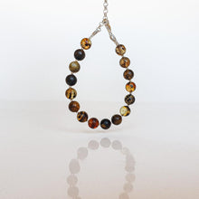 Load image into Gallery viewer, Baltijos gintaro sidabro 925 apyrankė moterims 8 mm - universalaus dydžio - "Saulės istorijos"