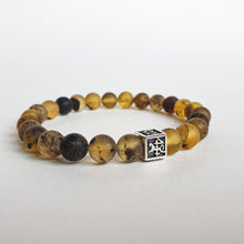 Load image into Gallery viewer, Amber Silver 925 Bracelet 8 mm - Vytis - "Sun Stories"