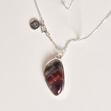 Load image into Gallery viewer, Super 7 Solid Silver 925 Necklace "Melody Stone"