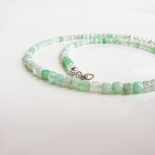 Load image into Gallery viewer, Chrysoprase Necklace for Women with Silver 925 "Gentle Harmony" - Petit Secret