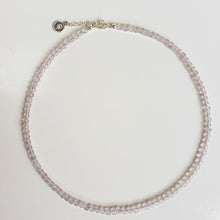Load image into Gallery viewer, Set of Pink Quartz Delicate Silver 925 Necklace  and Bracelet "Tenderness" - Petit Secret