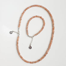 Load image into Gallery viewer, Set of Sun Stone Silver 925 Necklace and Bracelet "Joy and Success"