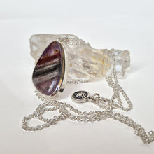Load image into Gallery viewer, Super 7 Solid Silver 925 Necklace "Melody Stone"