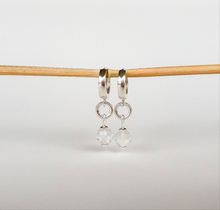 Load image into Gallery viewer, Elegant Silver Earrings with High Grade Light Blue Natural Topaz "Wind of Change"