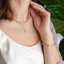 Load image into Gallery viewer, Set of Sun Stone Silver 925 Necklace and Bracelet "Joy and Success"