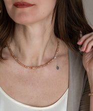 Load image into Gallery viewer, Set of Sun Stone Silver 925 Necklace and Bracelet "Joy and Success"