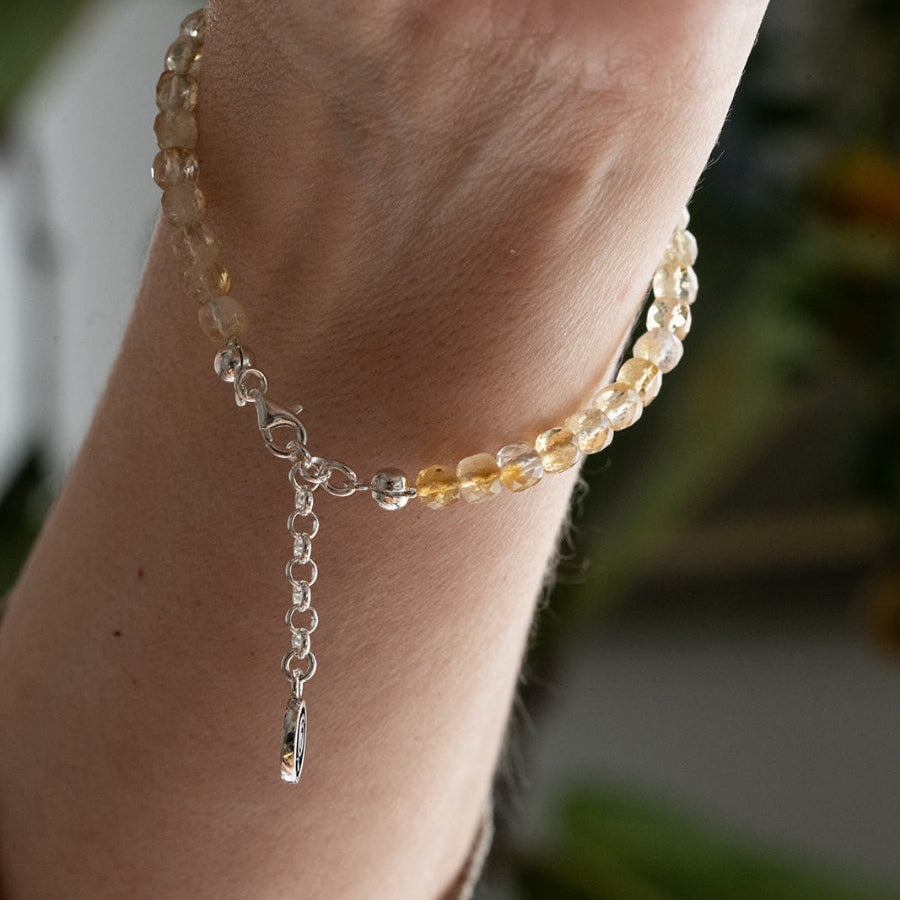 Citrine Bracelet for Women with Silver 925 "Stone of Abundance" - Petit Secret