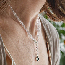 Load image into Gallery viewer, Set of Pink Quartz Delicate Silver 925 Necklace  and Bracelet "Tenderness" - Petit Secret