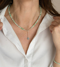 Load image into Gallery viewer, Chrysoprase Necklace for Women with Silver 925 "Gentle Harmony" - Petit Secret