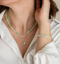 Load image into Gallery viewer, Chrysoprase Bracelet for Women with Silver 925 "Gentle Harmony" - Petit Secret