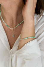 Load image into Gallery viewer, Chrysoprase Bracelet for Women with Silver 925 "Gentle Harmony" - Petit Secret