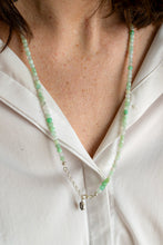 Load image into Gallery viewer, Set of Chrysoprase Bracelet and Necklace for Women with Silver 925 "Gentle Harmony" - Petit Secret