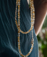 Set of Citrine Bracelet and Necklace for Women with Silver 925 "Stone of Abundance" - Petit Secret