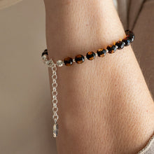 Load image into Gallery viewer, Natural Faceted Two-Tone Baltic Amber and Sterling Silver 925 Bracelet