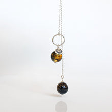 Load image into Gallery viewer, Baltic Amber Long Silver 925 Necklace for Women Honey Colour "Sun Stories"