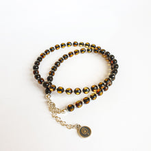 Load image into Gallery viewer, Natural Faceted Two-Tone Baltic Amber and Sterling Silver 925 Necklace