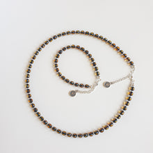 Load image into Gallery viewer, Natural Faceted Two-Tone Baltic Amber and Sterling Silver 925 Necklace
