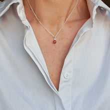 Load image into Gallery viewer, Elegant Red Garnet Silver 925 Necklace Pendant "Vitality"