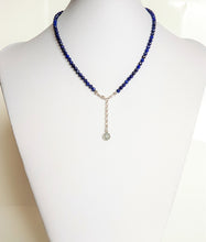 Load image into Gallery viewer, Lazurite Silver 925 Necklace "Wisdom" - Petit Secret