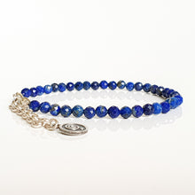Load image into Gallery viewer, Set of Lazurite Silver 925 Necklace and Bracelet "Wisdom" - Petit Secret