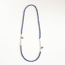 Load image into Gallery viewer, Set of Lazurite Silver 925 Necklace and Bracelet "Wisdom" - Petit Secret