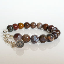Load image into Gallery viewer, Pietersite Silver Bracelet for Women "Tempest Stone"